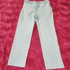 Gloria Vanderbilt Amanda Jeans Sz 10S Aqua Blue Straight Leg Mid Rise‎ Stretch